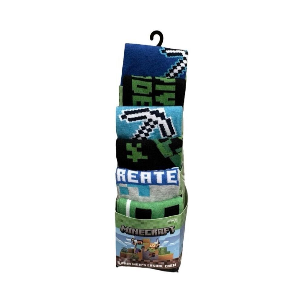 Men's Minecraft Casual Crew Socks